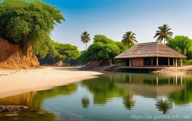 감비아 부동산 투자 - **Prompt:** A bustling, dynamic street scene in a major Gambian city like Serekunda or Banjul, showc...